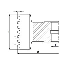 GL5.Фреза насадна HSS Z4 RH -для ЧПУ D=140 F= 40 I=78 мм (поздовжній) T=4