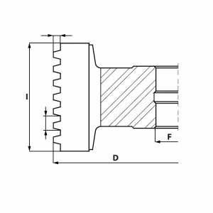 GL5.Фреза насадна HSS Z4 RH -для ЧПУ D=140 F= 40 I=78 мм (поздовжній) T=4