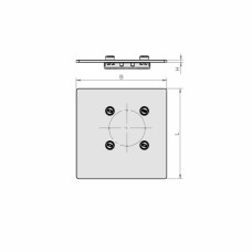 Адаптерна плита ISAP-B 195x195x5 mm