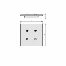 Адаптерна плита ISAP-K2 200x200x26 mm