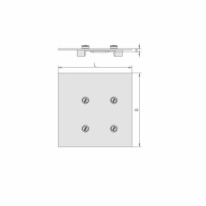 Адаптерна плита ISAP-S4 195x195xH=11 mm