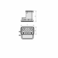 Вакуумний блок VCBL-G 120x50 H=100 mm для гладких столів