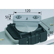 Вакуумний блок VCBL-K1 120x50 H=50 mm OBR. верхня присоска обертається на o 360 град.