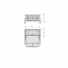 Вакуумний блок VCBL-K1 120x50 H=50 mm Q (попереч.) до вузьких деталей