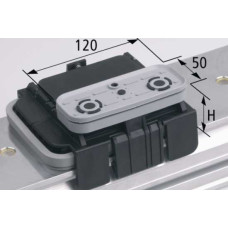 Вакуумний блок VCBL-K1 120x50 H=85 mm L (повздовж.) до вузьких деталей