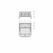 Вакуумний блок VCBL-K1 120x50 H=85 mm Q (попереч.) до вузьких деталей