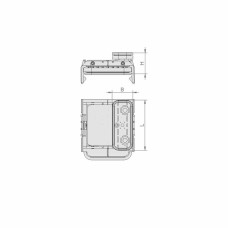 Вакуумний блок VCBL-K1 125x75 H=50 mm L (повздовж.)