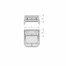 Вакуумний блок VCBL-K1 125x75 H=50 mm Q (попереч.)