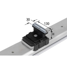 Вакуумний блок VCBL-K1 130x30 H=85 mm Q (попереч.) до вузьких деталей