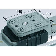 Вакуумний блок VCBL-K1 TV 140x115 H=50 mm із верхнім клапаном