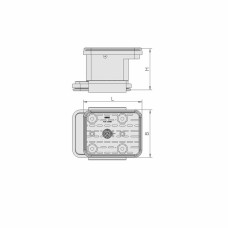 Вакуумний блок VCBL-K2 AS 140x115 H=100 mm із системою підняття