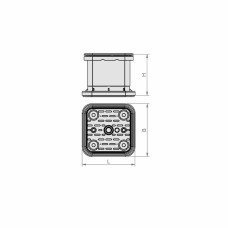 Вакуумний блок VCBL-T 120x120 H=100 mm з систем. підняття