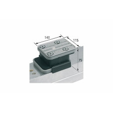 Вакуумний блок VCBLS-K2 140x115 H=75 mm для шаблонів