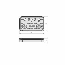 Верхня накладка 125x75 mm для системи VCBL-T, VCBL-G, VCBL-K1 також VCBL-K2