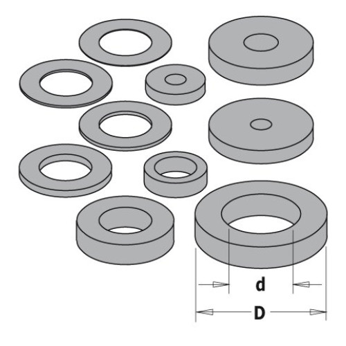 541.514.00  Шайби проставочні T=2,2 d=6,4 D=9,52