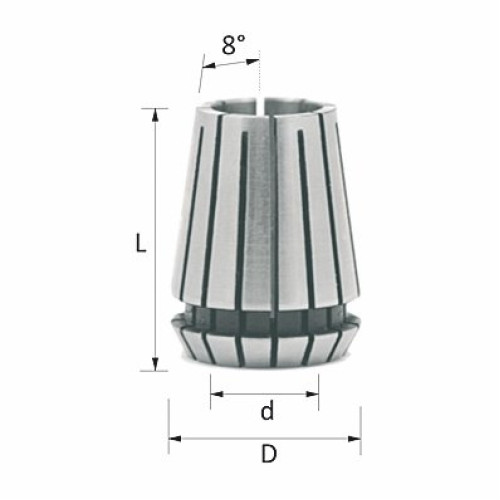 Цанга затискна ER11 D05