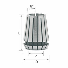 Цанга затискна ER40 D=08  DIN 6499