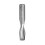SQ01. Фреза VHM Z2 D=10 I=22 L=60 S=10 RH позитив, mirror finish, алюміній і пластик