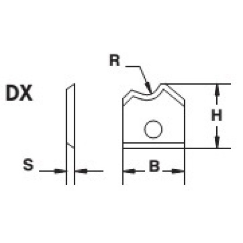 K21. Ніж L=16 W=17 T=2 R=3 RH