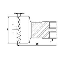 GL8.Фреза насадна HSS Z4 RH -для ЧПУ D=140 F= 40 I=80 мм (поздовжній) T=5