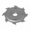 DGR Фреза насадна DIA D=160 l=5-9,5 F=32 H=4,0 Z=4+4 SYM