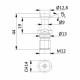 кінцівка  до патр.  ISO 30 Alberti, HSD Alberti, Masterwood, Elettromandrini