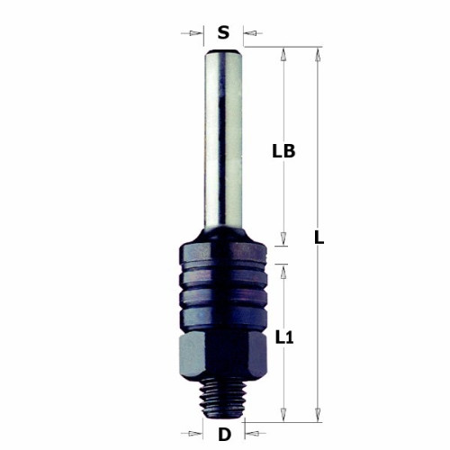 824.130.00 Утримувач до фрез пилк. D=M8mm LB=38mm L1=47mm S=12mm