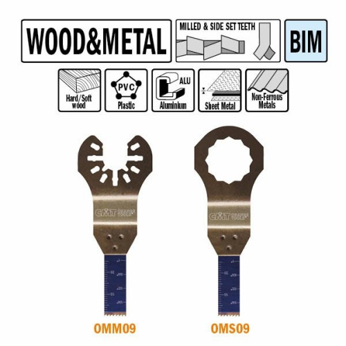 OMS09 Пильне полотно  W=10 I=28 TPI=18 1 шт. кріплення  під Fein i Festool