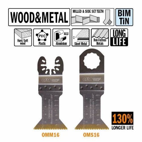 OMS16 Пильне полотно  W=45 I=48 TPI=18 1 шт. кріплення  під Fein i Festool