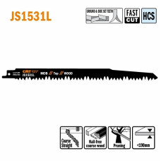 JS1531L-5 Пила шабельна L=240 I=220 H=19 K=1,50 TS=5 5