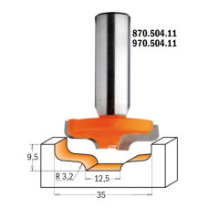 870.504.11 Фреза HM R=3,2 D=35 d=12,5 I=9,5 S=12,7