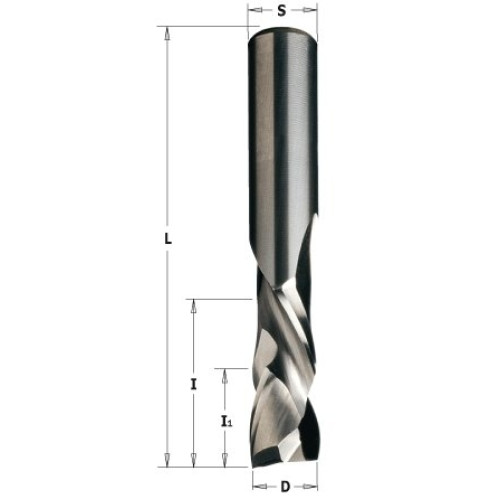 190.Фреза  VHM D=12,7 I=22,2 L=76,2 S=12,7 Z=2+2 RH I1=5,2