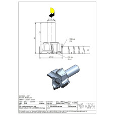 FDP.60.018.20.1SR  FDP. фреза  D=60 I=18 S=20x50 Z=4+1+1 H4,0 RH