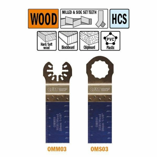 OMS03 Пильне полотно осциляційне W=28 I=48 TPI=18 50 шт. кріплення під Fein i Festool