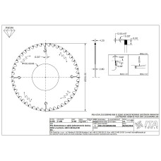 DSH.Пила D=255 F=100 K=4,2 P=2,8 Z=48H6,0 RH PH:6