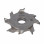 DGH.Фреза  PCD D=125 F=30 I=26,7 Z=4+4H=3,0 a135° RH